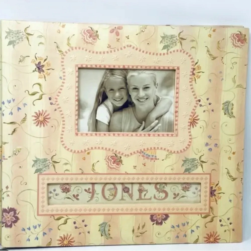 K & COMPANY FRAME A NAME CUSTOM PERSONALIZED FLOWER PHOTO ALBUM
